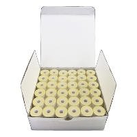 Value Pre-wound Bobbins Cardboard sided WHITE 144 per BOX. 45% DISCOUNT