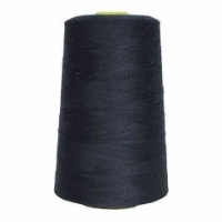 100% SPUN POLYESTER UNDERTHREAD 50,000m BLACK 